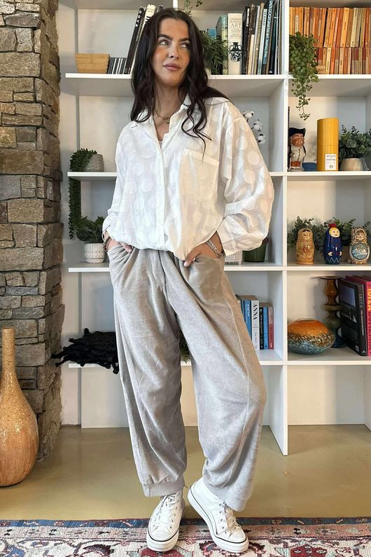 Terry B Classic Relaxed Pant Stone